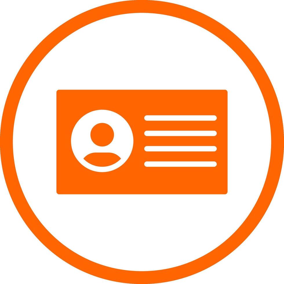 Id Card Creative Icon Design vector