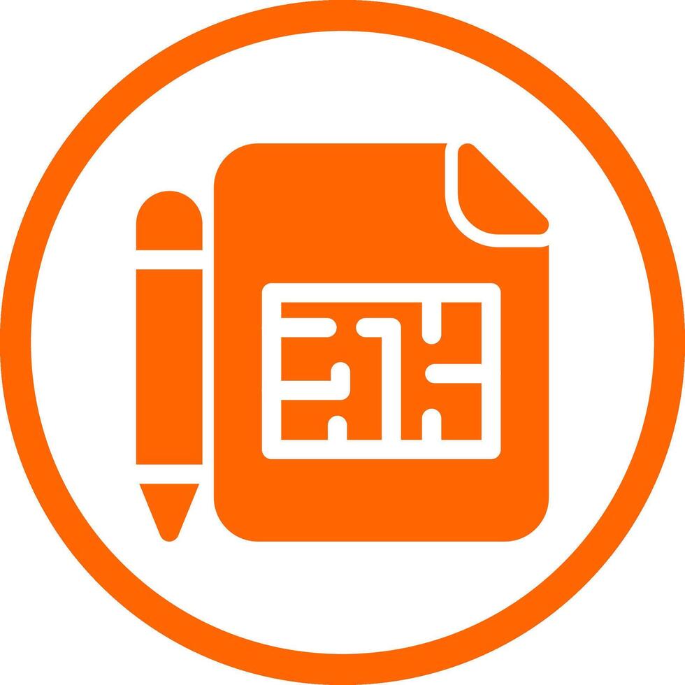 Blueprint Creative Icon Design vector