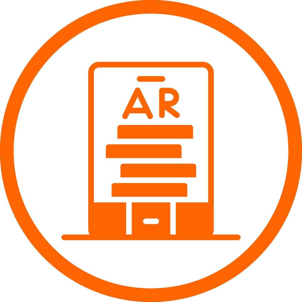 Ar Tumbling Blocks Creative Icon Design vector