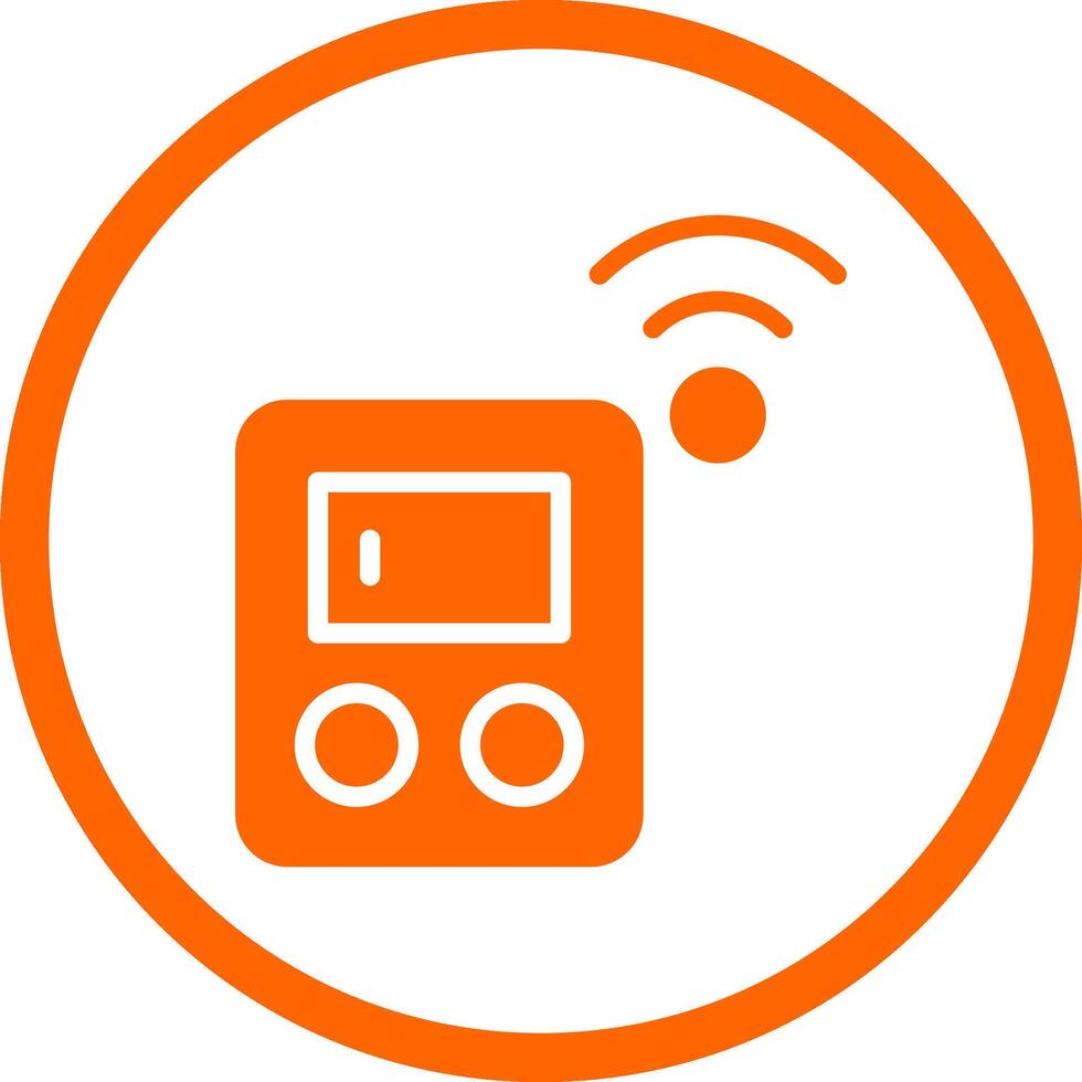 Smart Meter Creative Icon Design vector