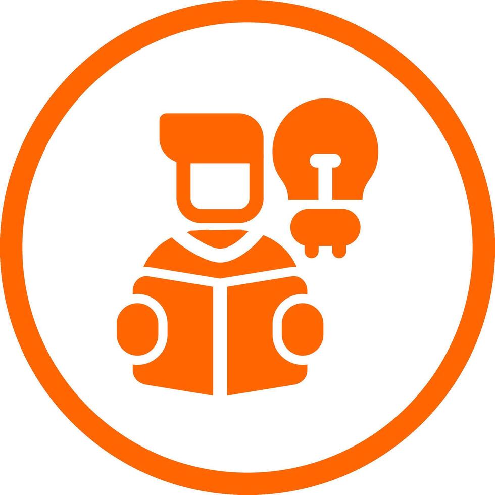Self Learning Creative Icon Design vector