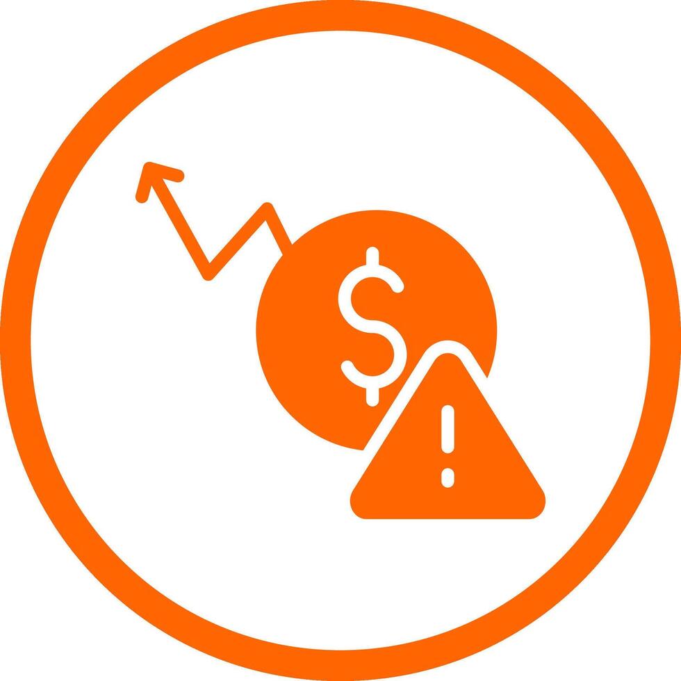 Macroeconomic Risk Creative Icon Design vector