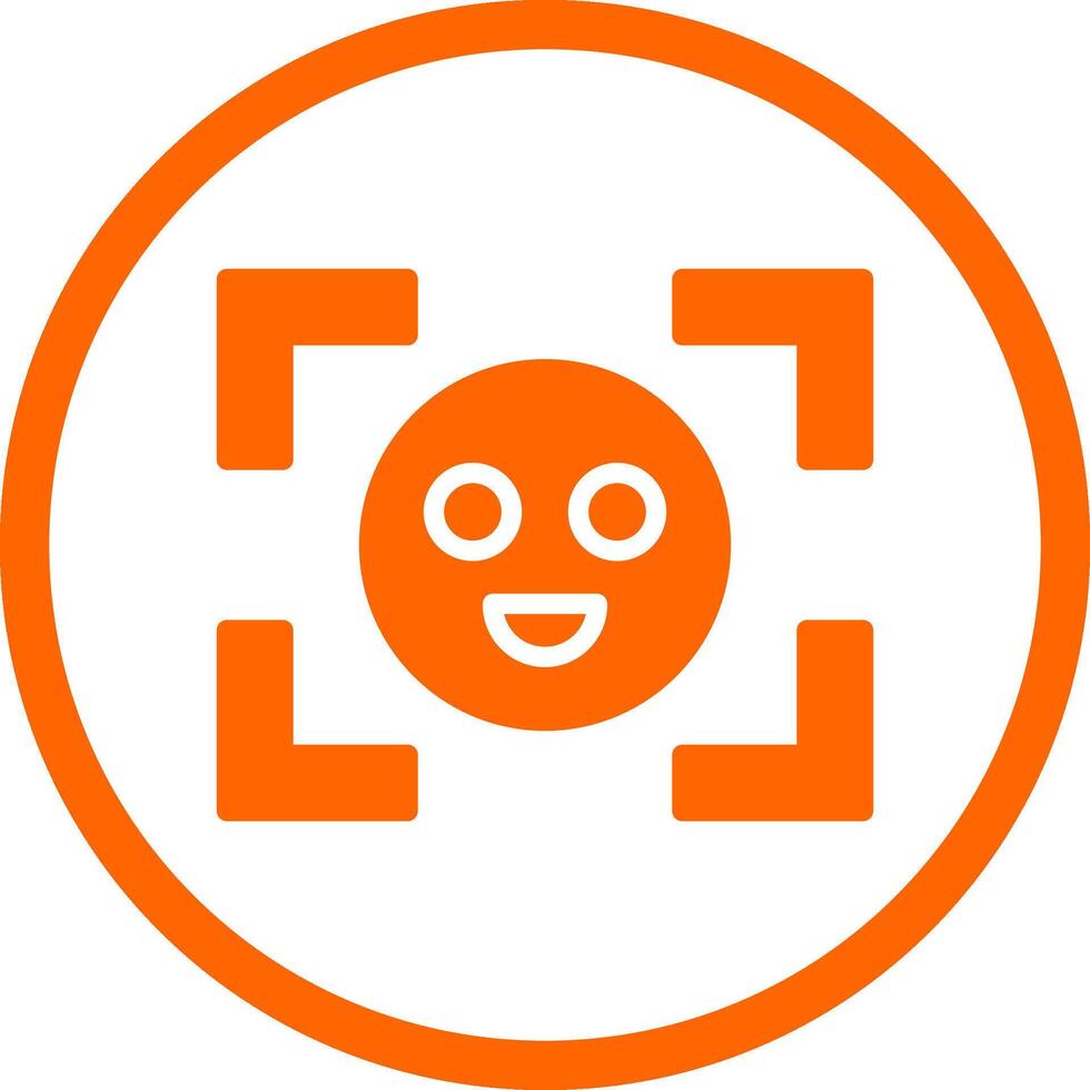 Face Detection Creative Icon Design vector