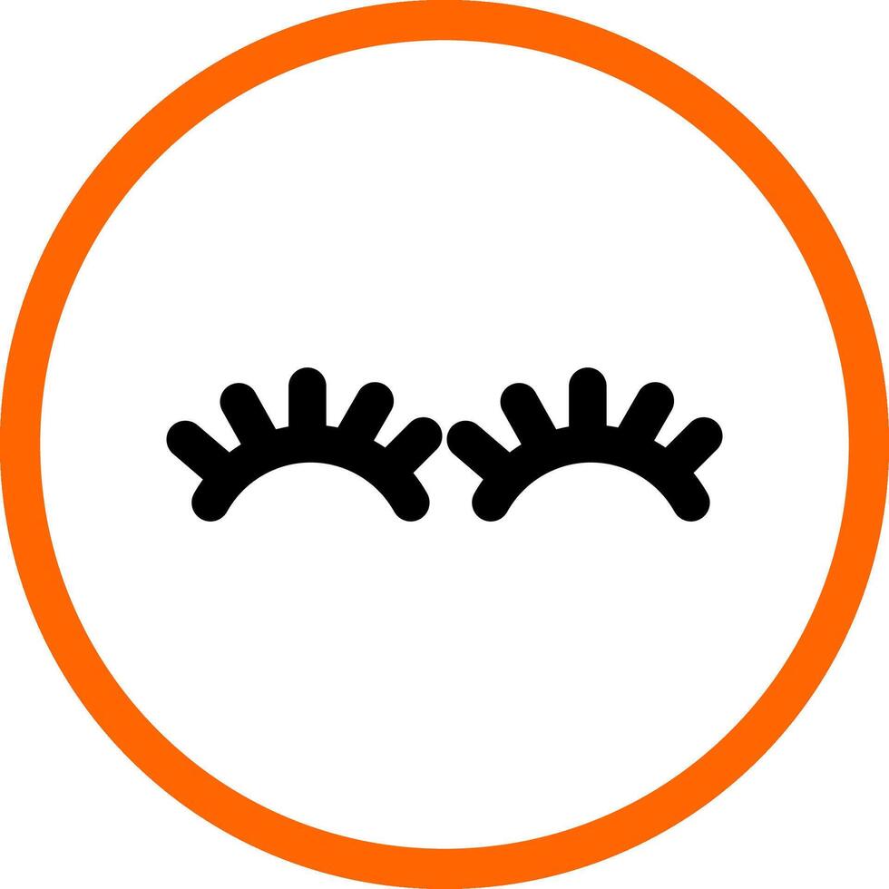 Eyelashes Creative Icon Design vector