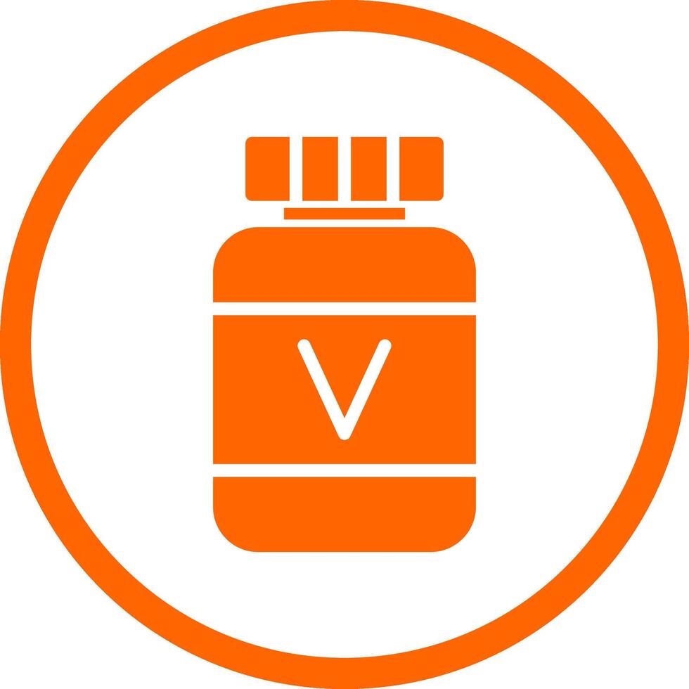 diseño de icono creativo de vitamina vector