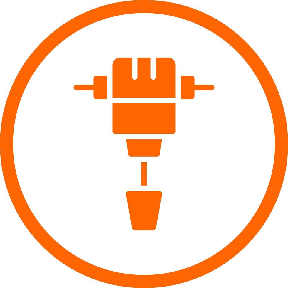 Jackhammer Creative Icon Design vector