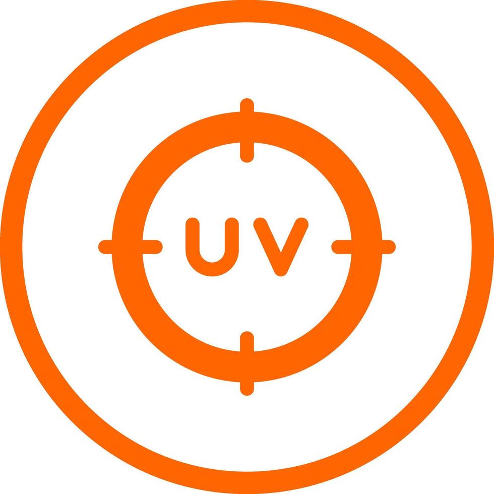 diseño de icono creativo uv vector