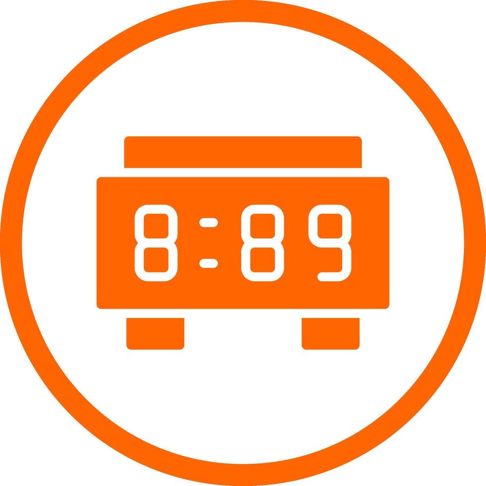 Digital Clock Creative Icon Design vector