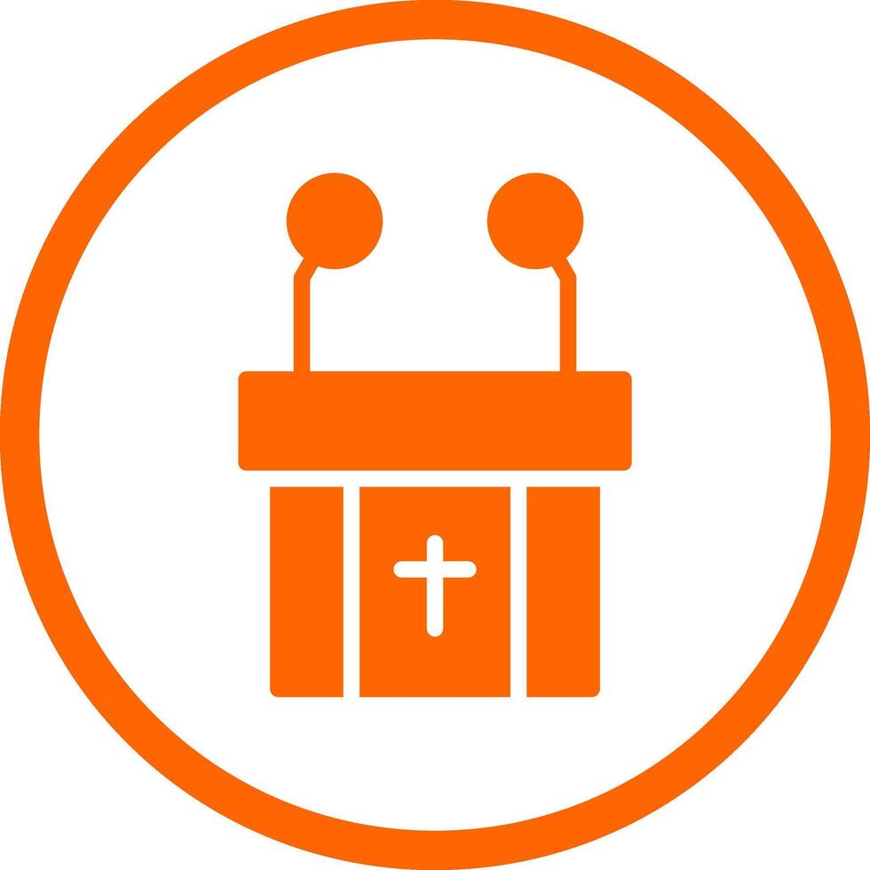 Pulpit Creative Icon Design vector