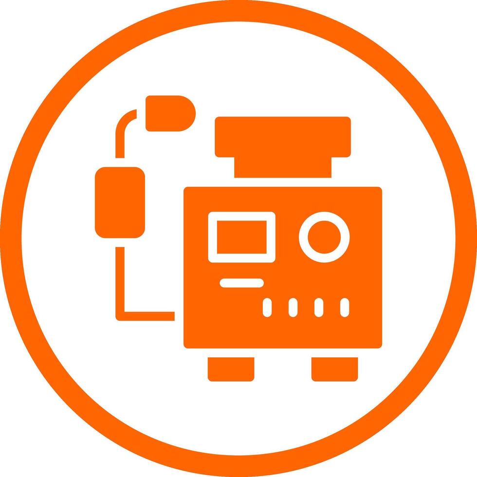 Welding Machine Creative Icon Design vector