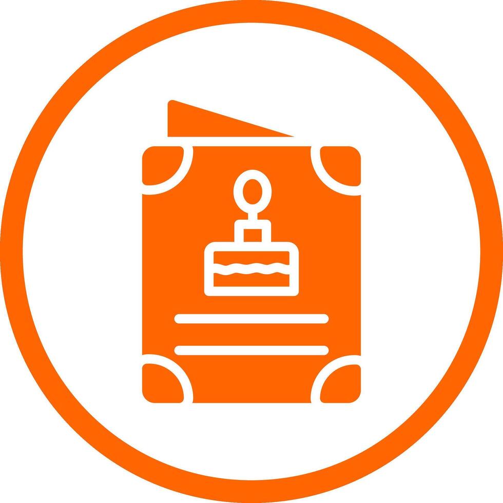 Birthday Card Creative Icon Design vector