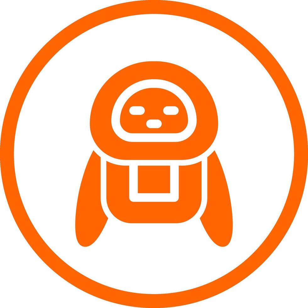 diseño de icono creativo robot vector