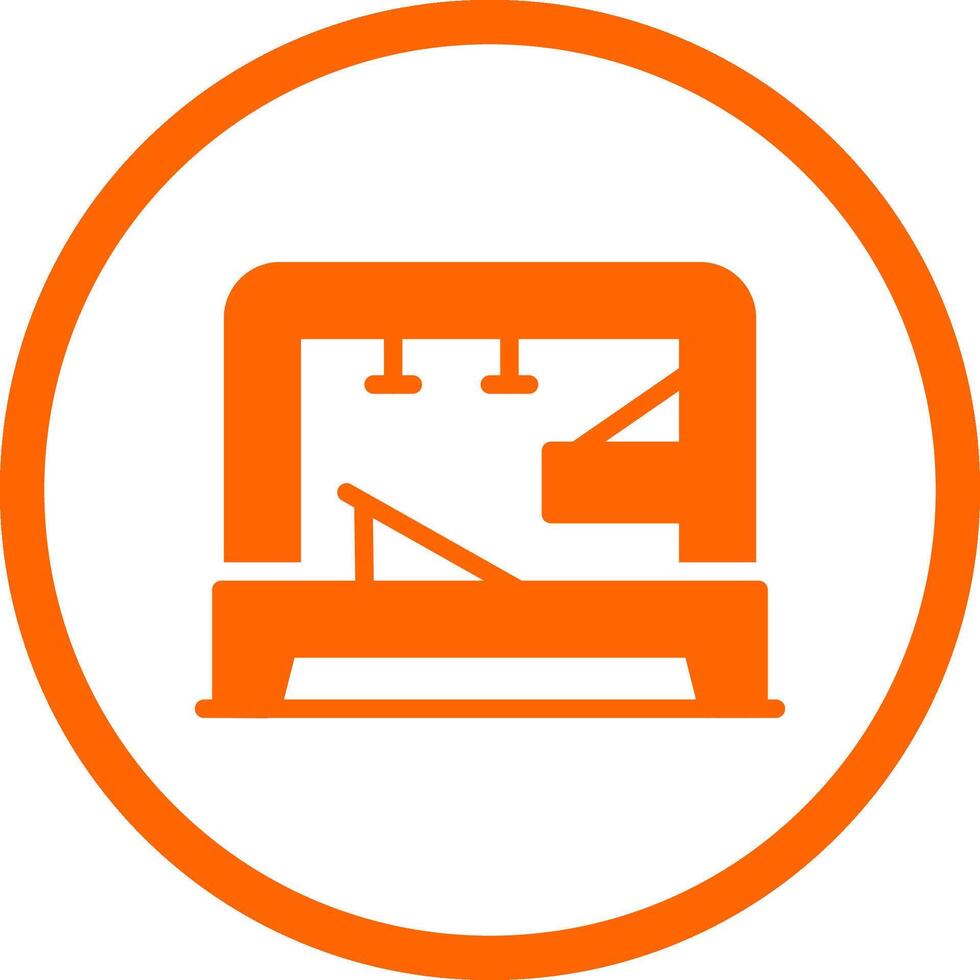 Pilates Tower Creative Icon Design vector