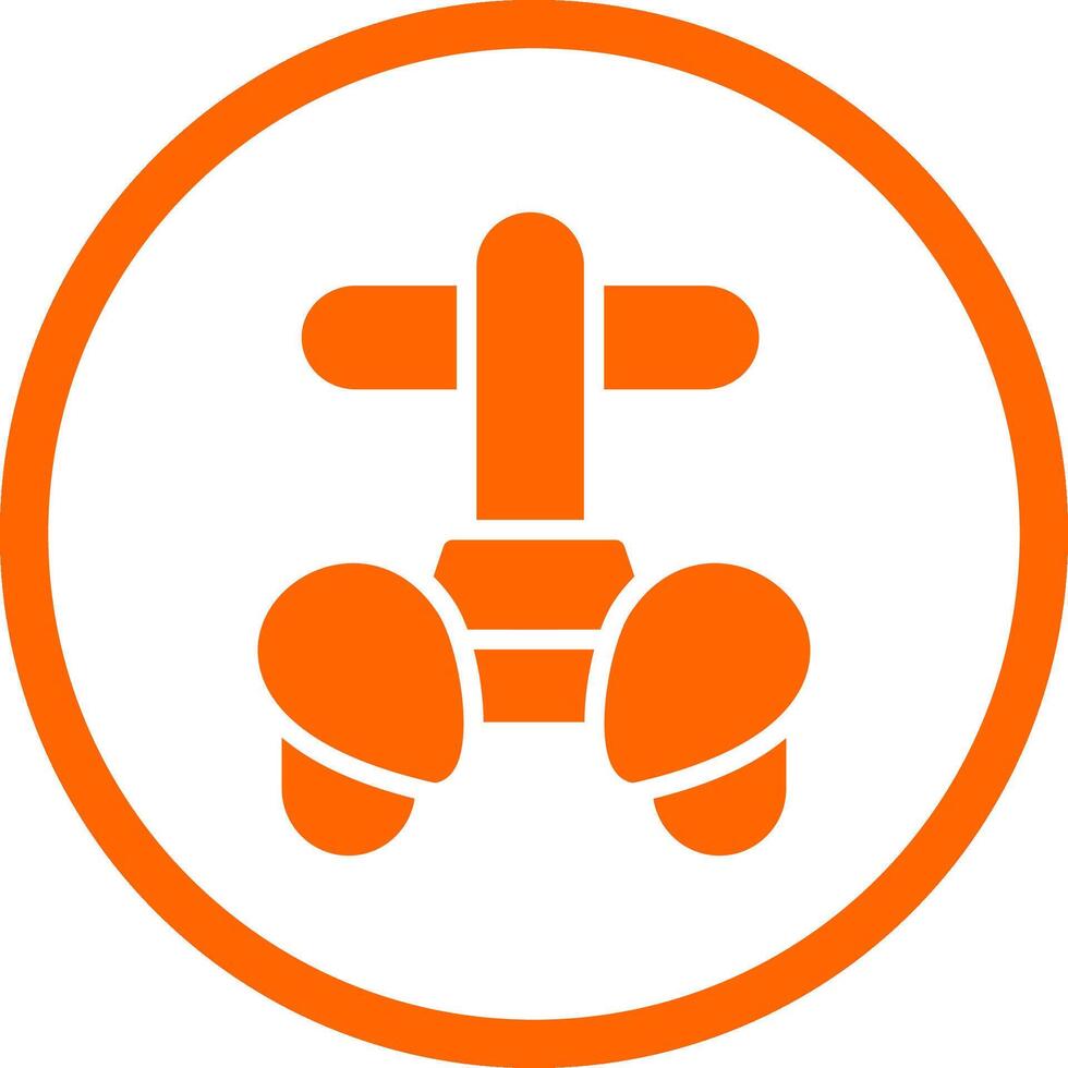 Police Segway Creative Icon Design vector