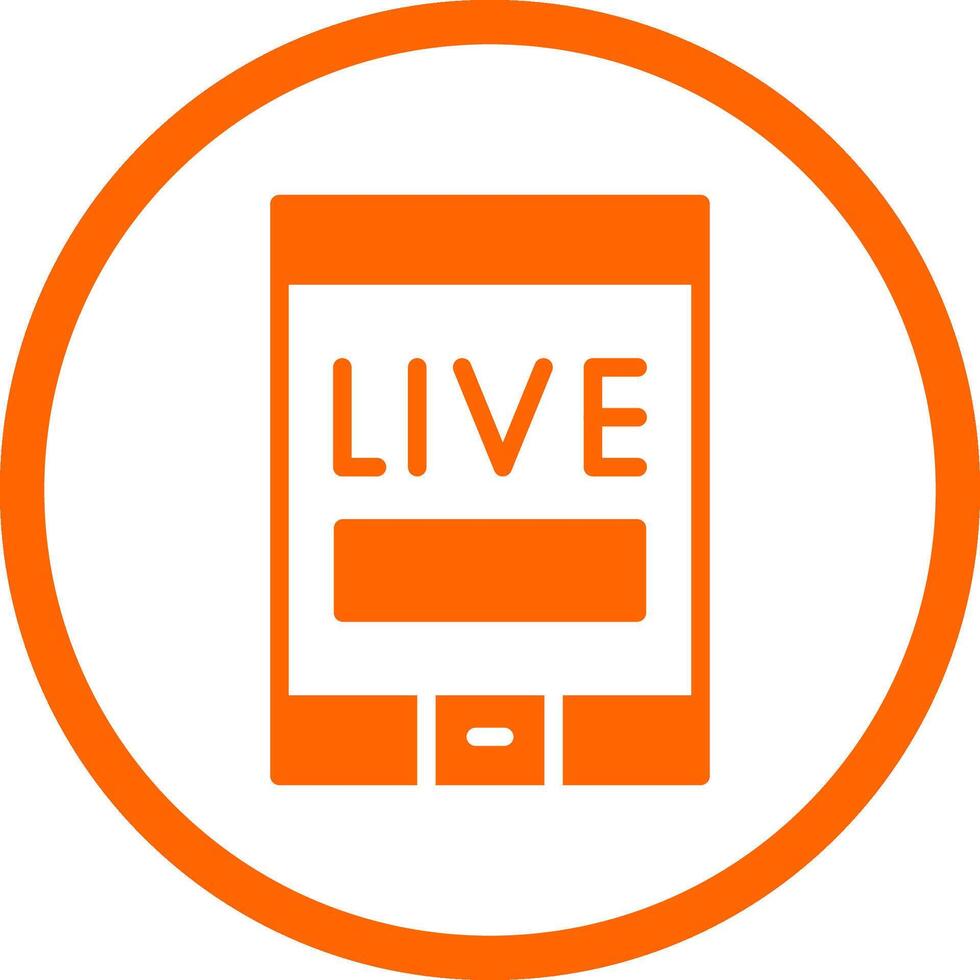 Live Stream Creative Icon Design vector