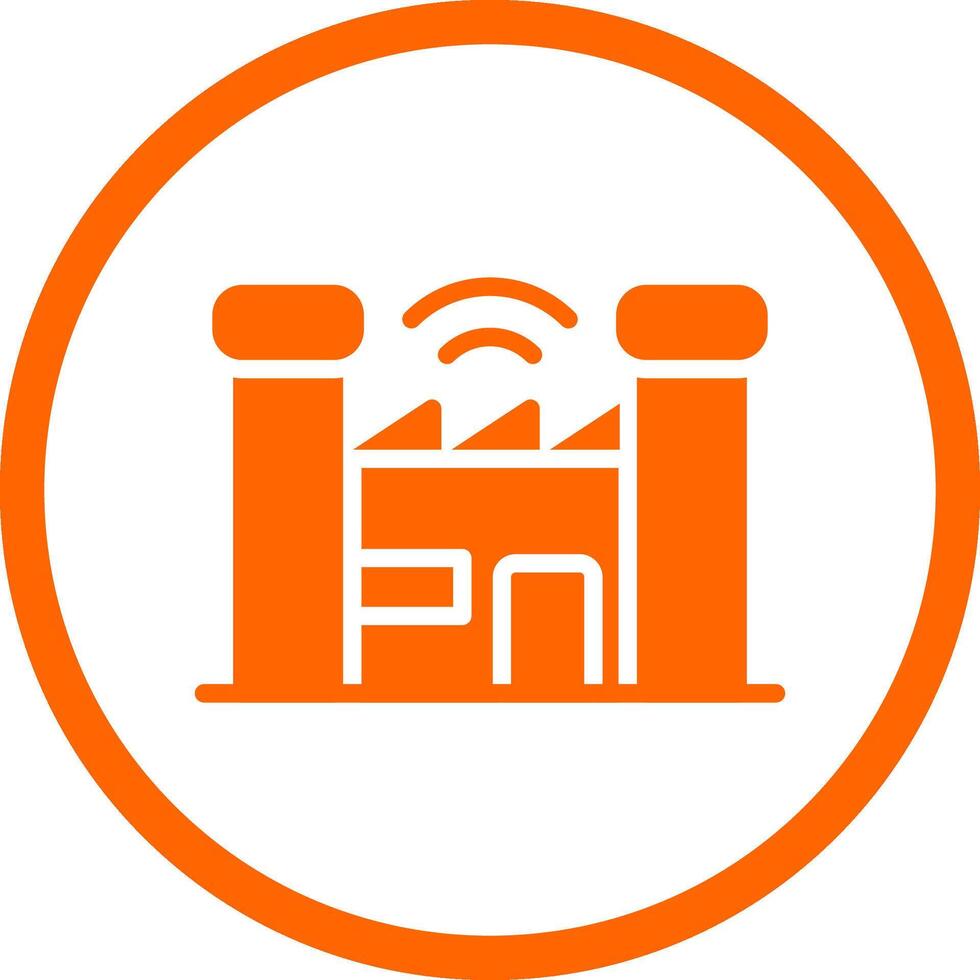 Smart Factory Creative Icon Design vector
