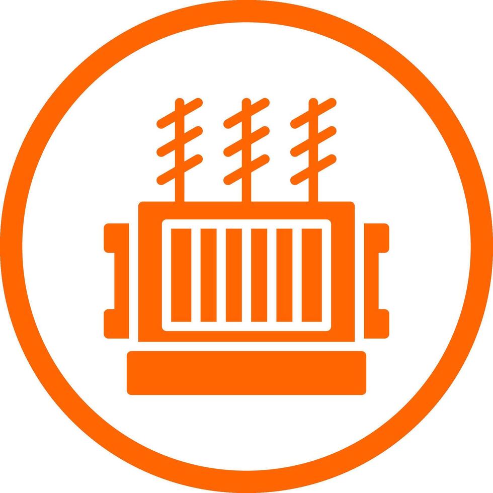 Power Transformer Creative Icon Design vector