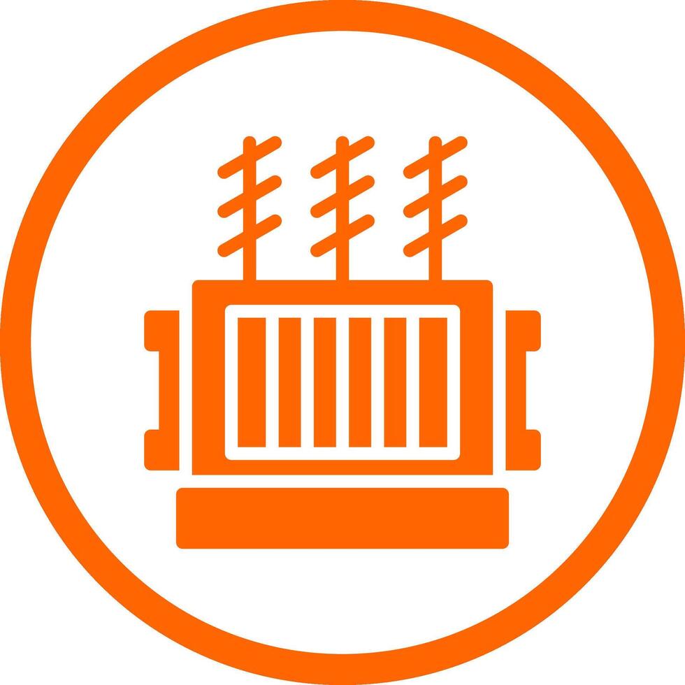 Power Transformer Creative Icon Design vector