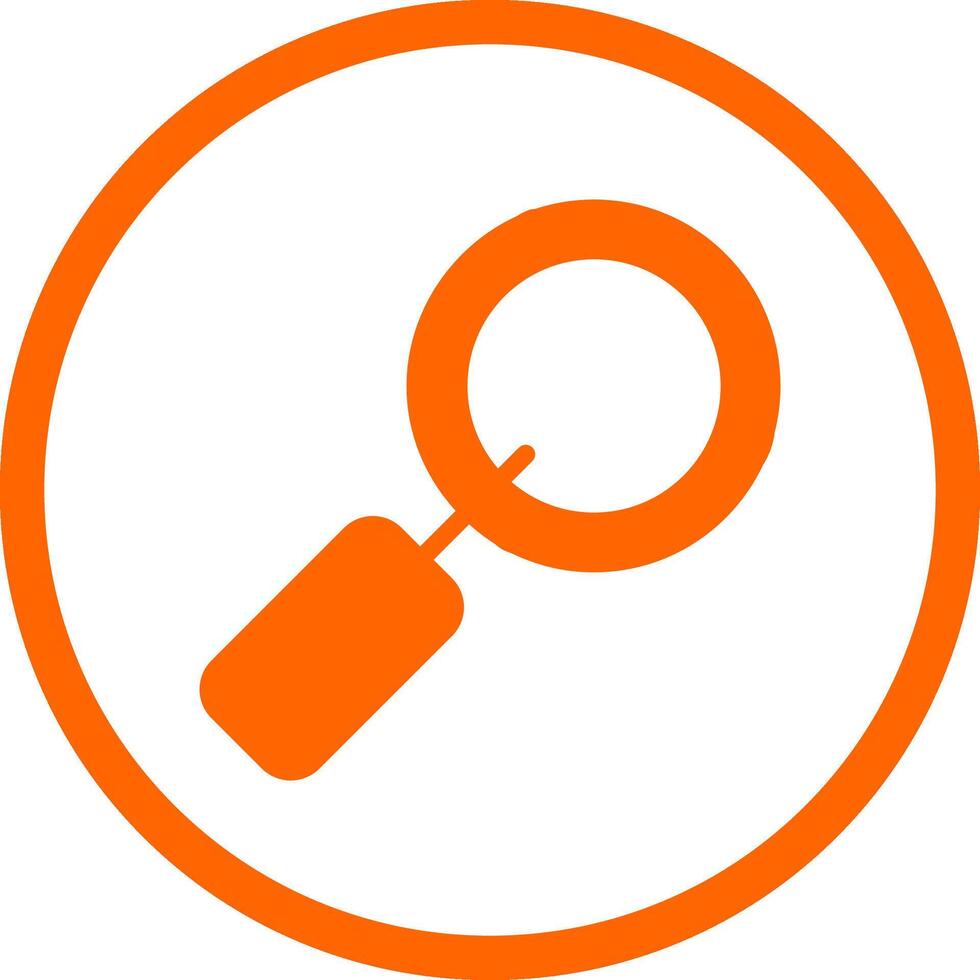 Magnifying Glass Creative Icon Design vector