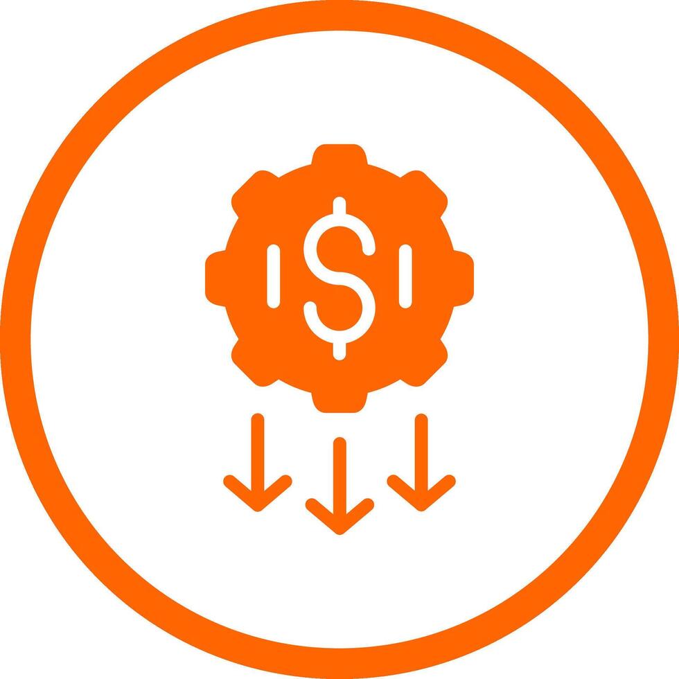 Low Startup Cost Creative Icon Design vector