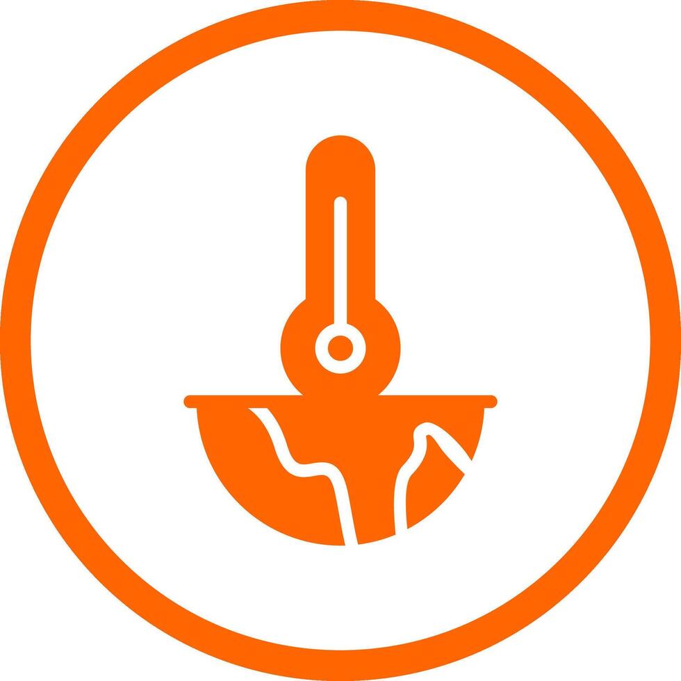 Global Warming Creative Icon Design vector