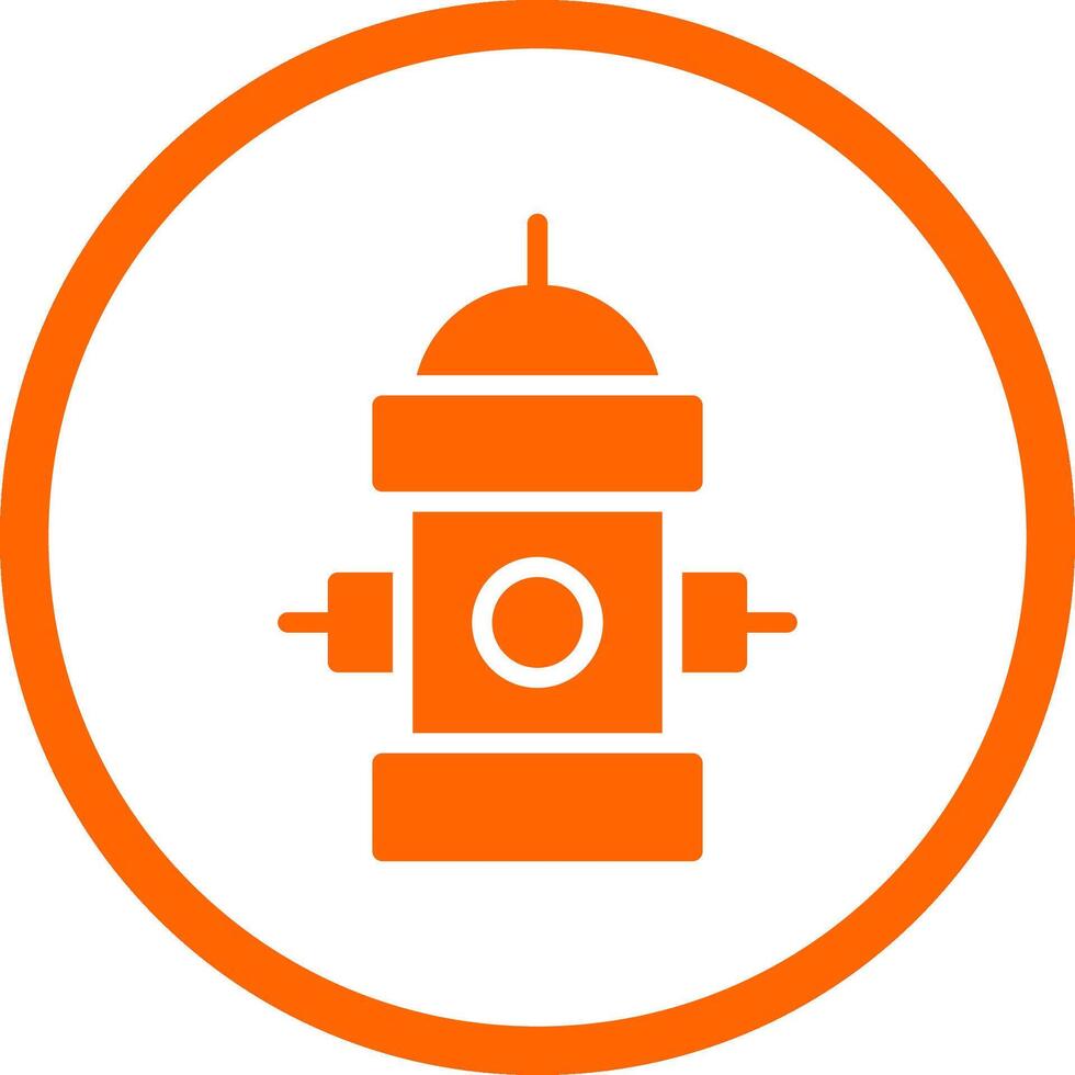Fire Hydrant Creative Icon Design vector