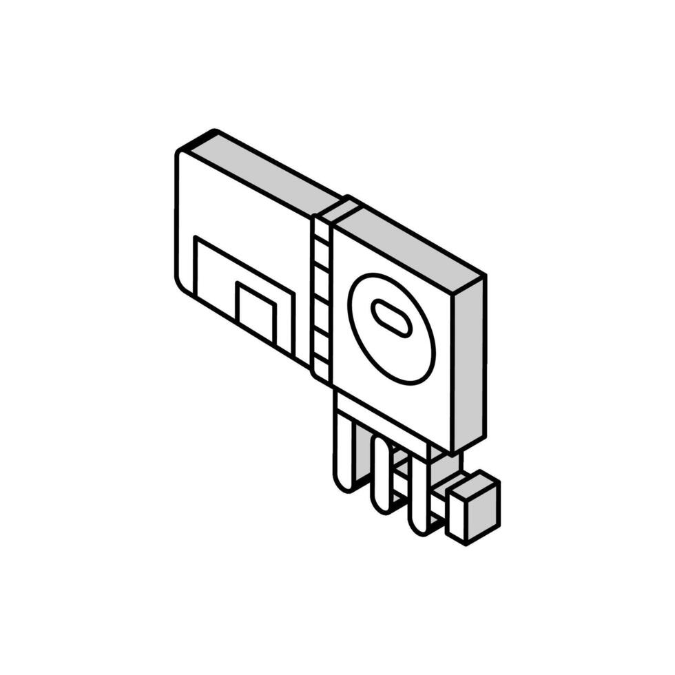 feeder aquarium fish isometric icon vector illustration
