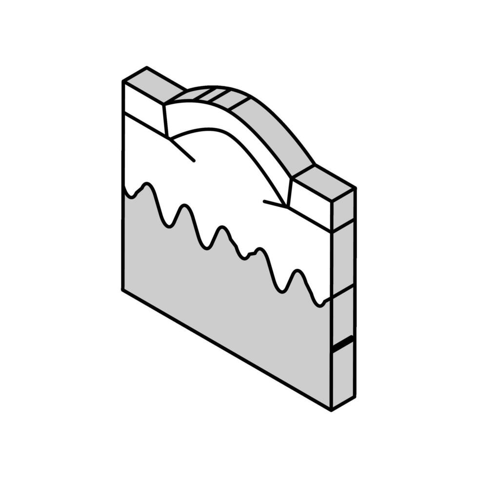 furgón acné cicatriz isométrica icono vector ilustración