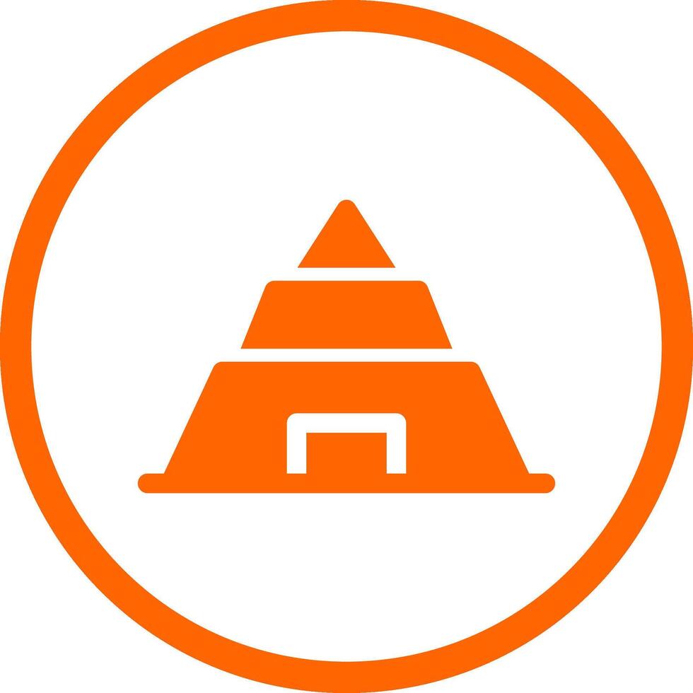 Pyramid Creative Icon Design vector