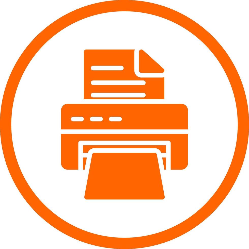 Printer Creative Icon Design vector