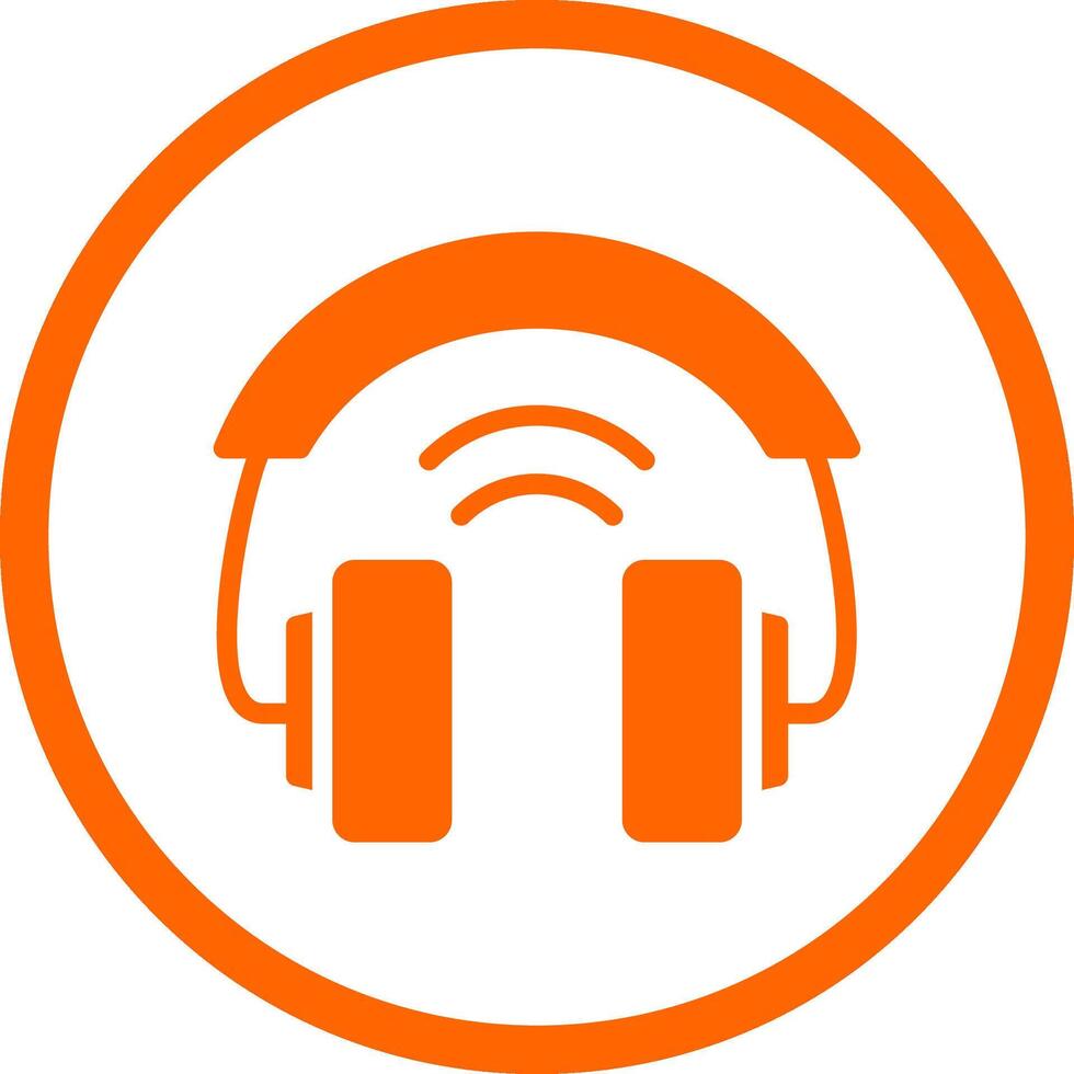 Headphones Creative Icon Design vector