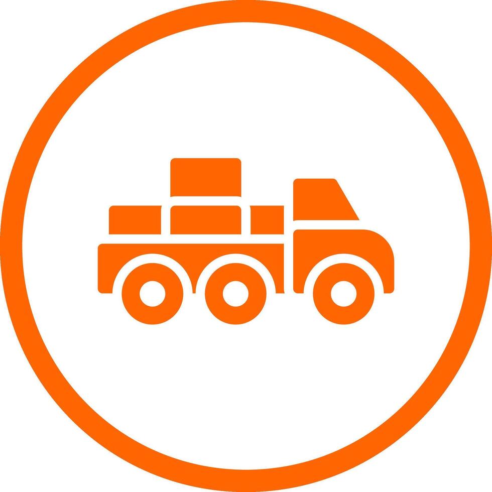 Mover Truck Creative Icon Design vector