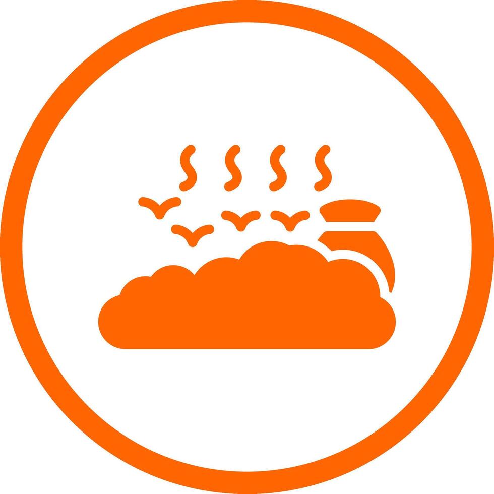 Landfill Creative Icon Design vector