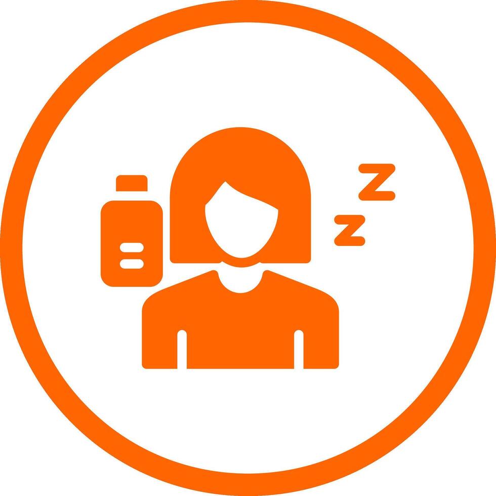 Fatigue Creative Icon Design vector