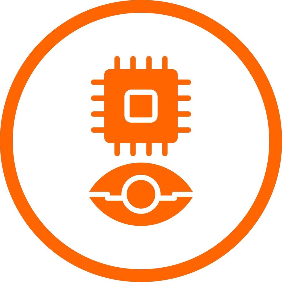 Eye Augmentation Creative Icon Design vector
