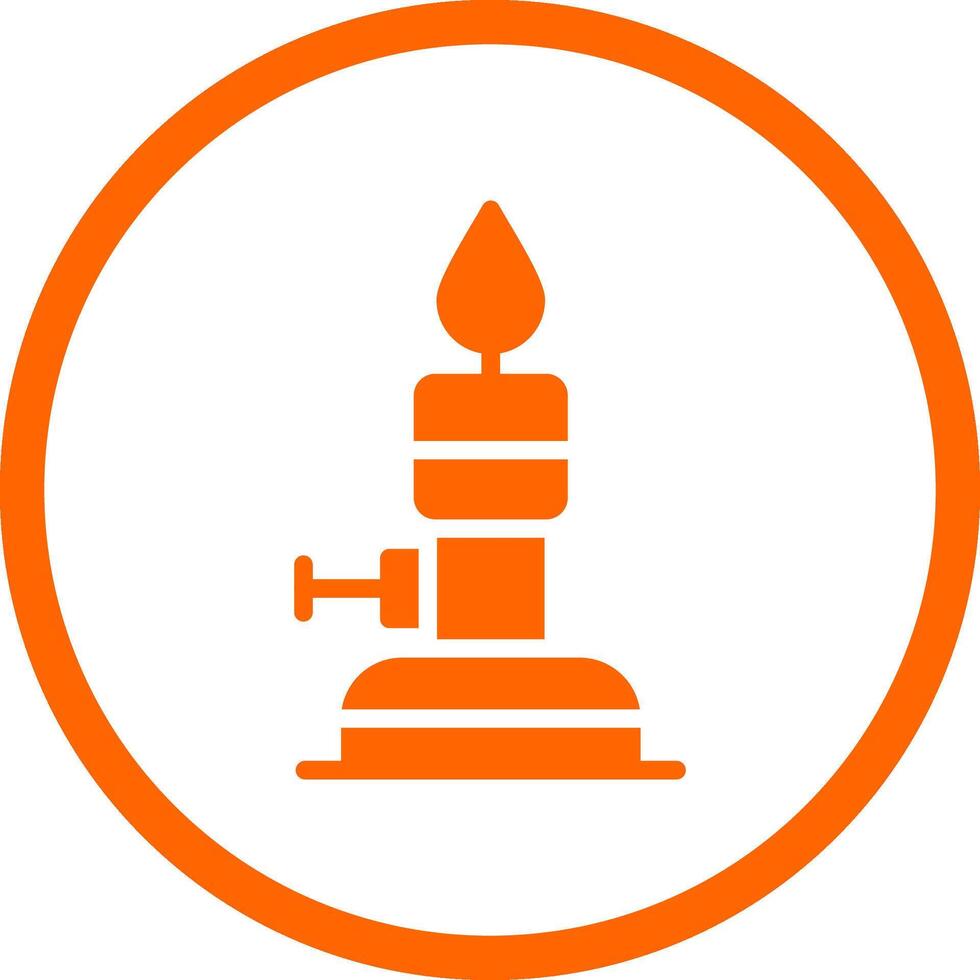 Bunsen Burner Creative Icon Design vector
