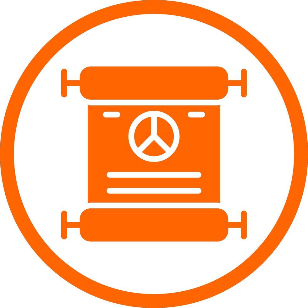 Peace Treaty Creative Icon Design vector