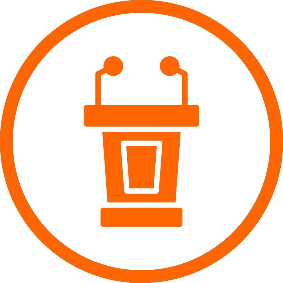 Lectern Creative Icon Design vector