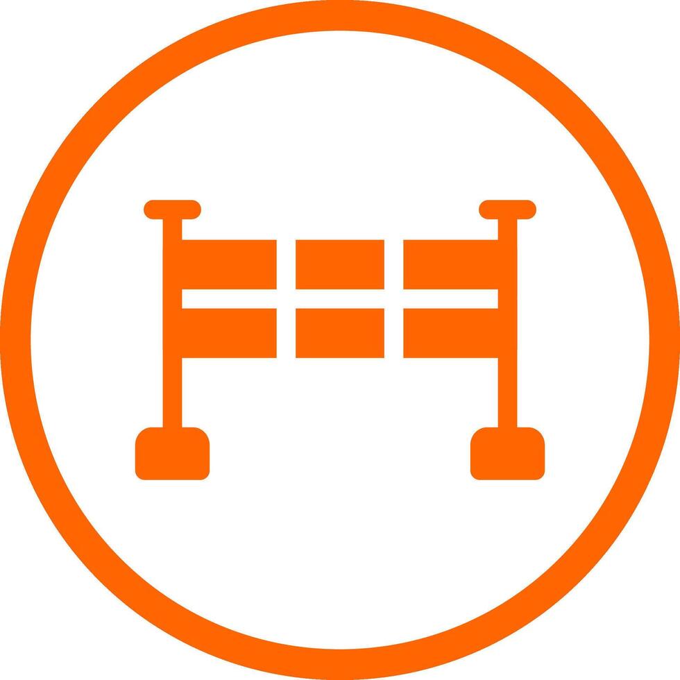 Finish Line Creative Icon Design vector