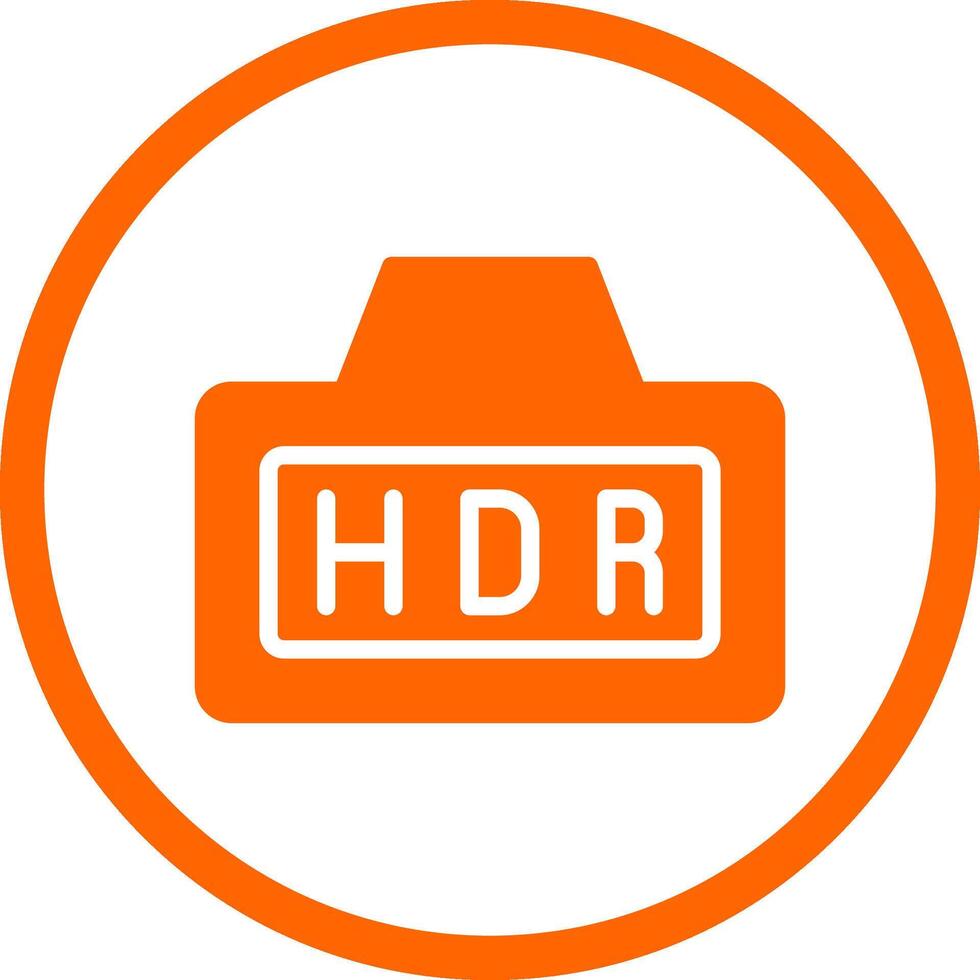 Hdr Creative Icon Design vector
