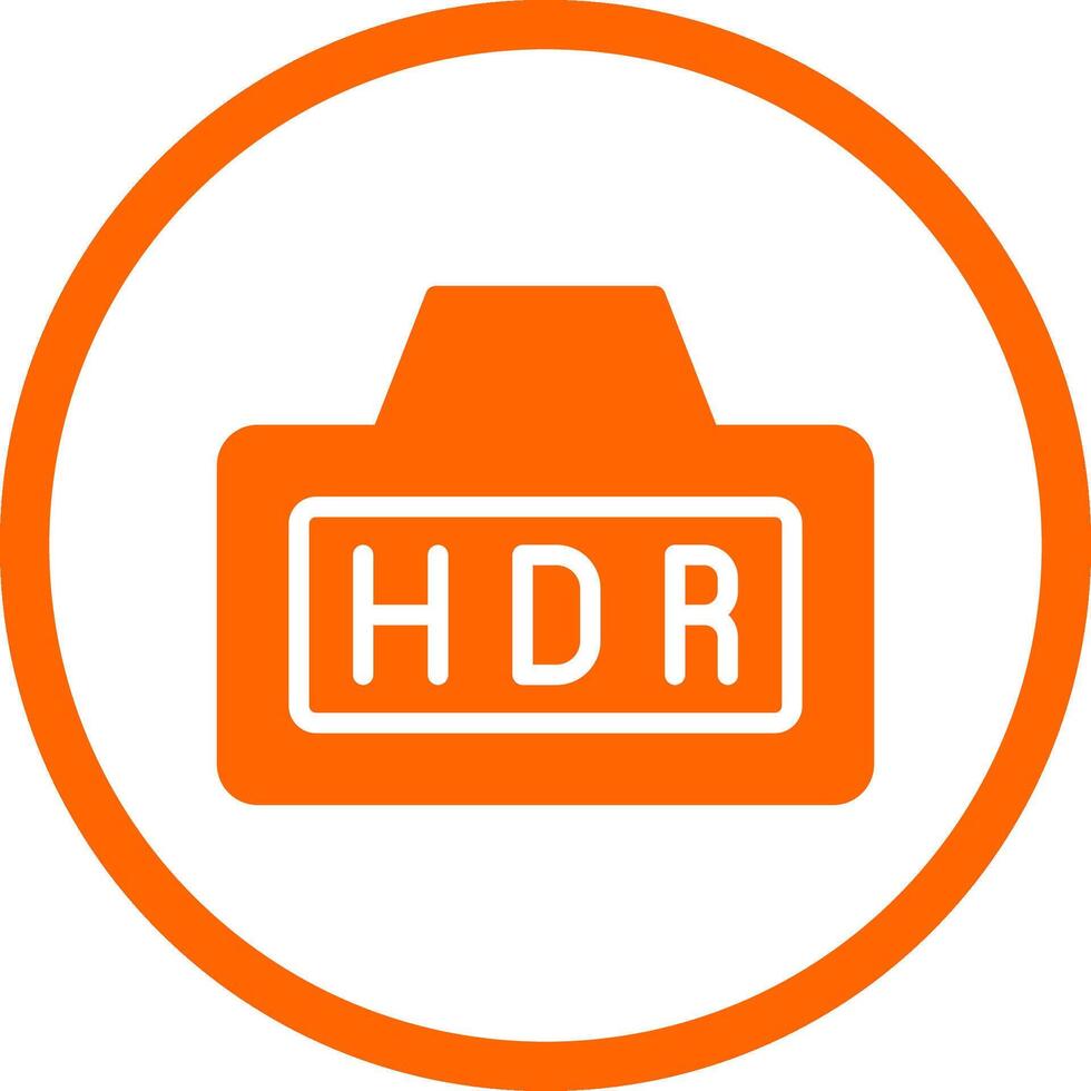 Hdr Creative Icon Design vector