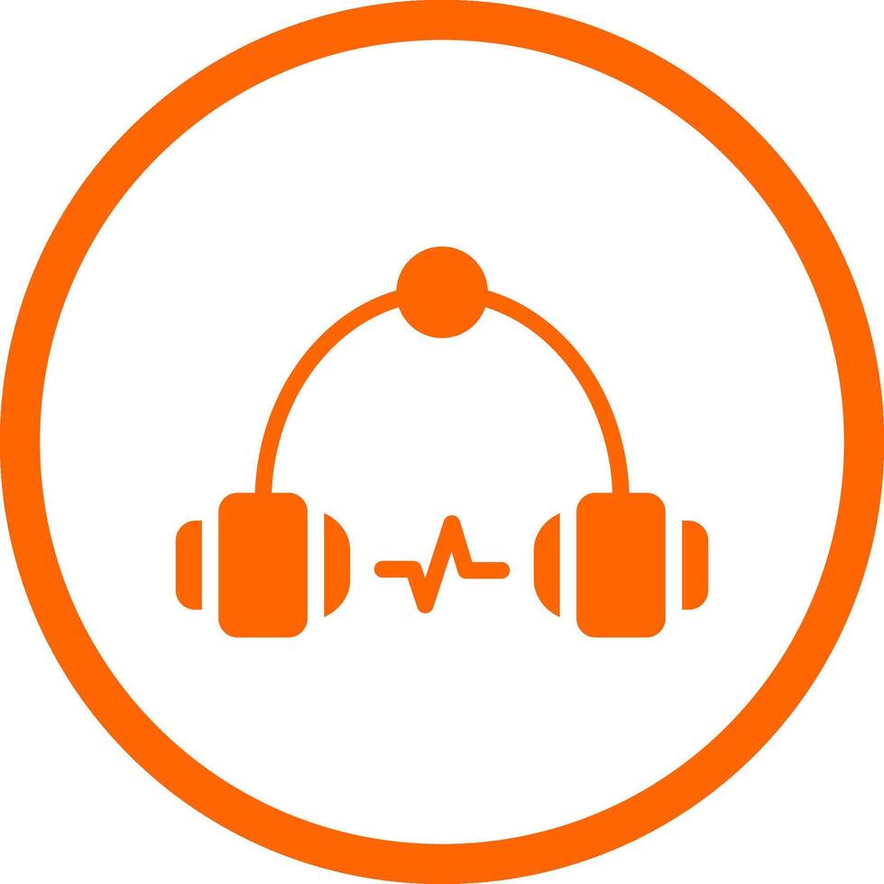 Headphone Creative Icon Design vector