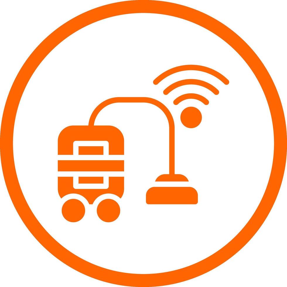 Smart Vacuum Creative Icon Design vector