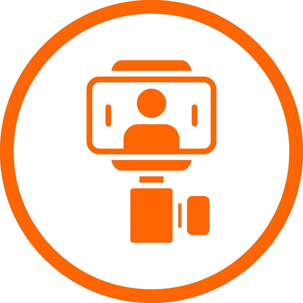 Selfie Stick Creative Icon Design vector