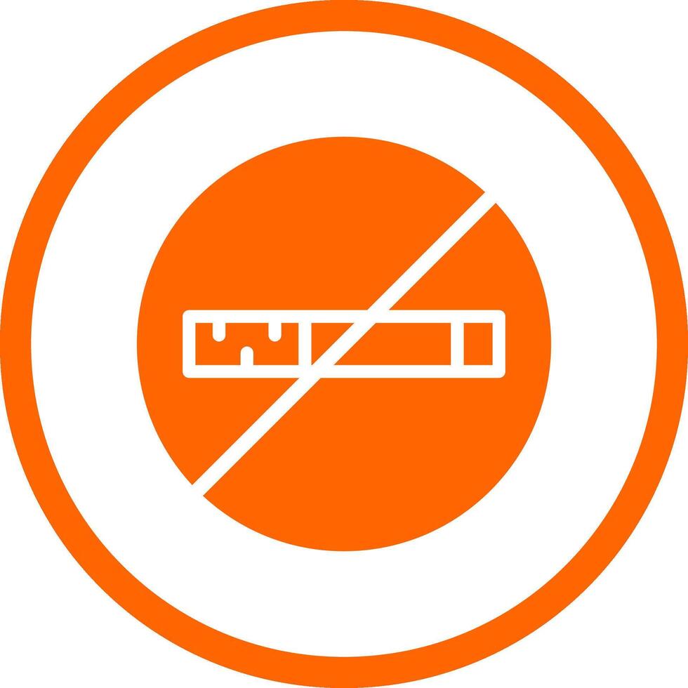 No Smoking Creative Icon Design vector