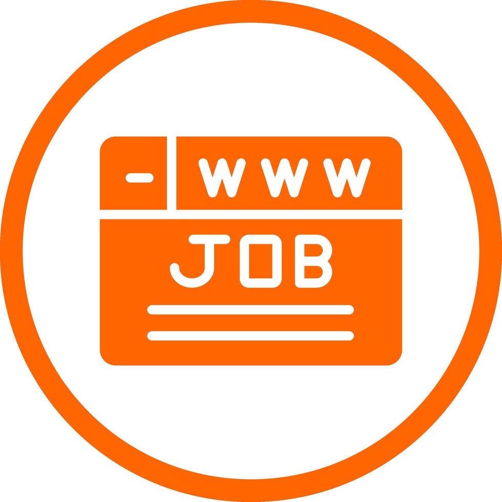 Job Search Creative Icon Design vector