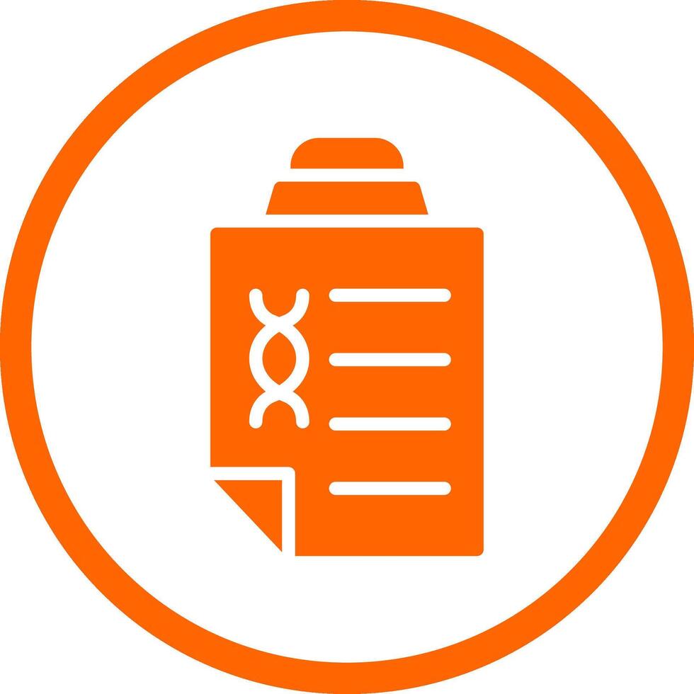 DNA Test Creative Icon Design vector