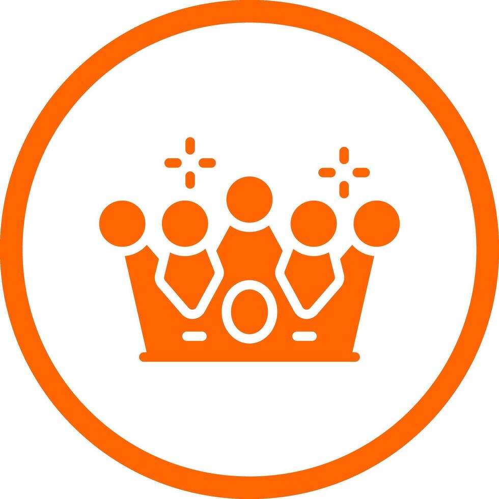Crown Creative Icon Design vector