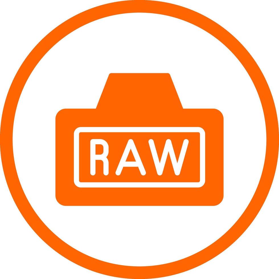 Raw Creative Icon Design vector
