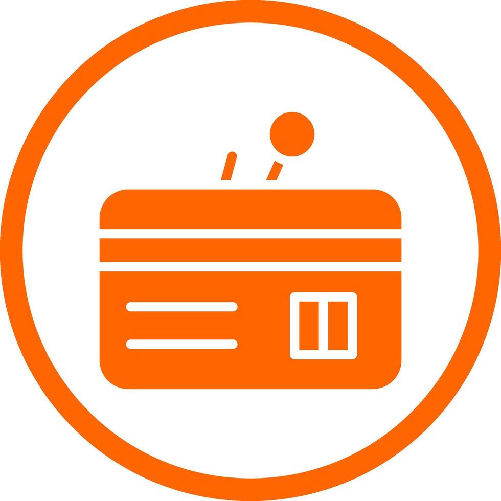 Phishing Credit Card Creative Icon Design vector